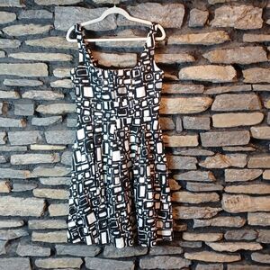 Calvin Klein black-and-white dress